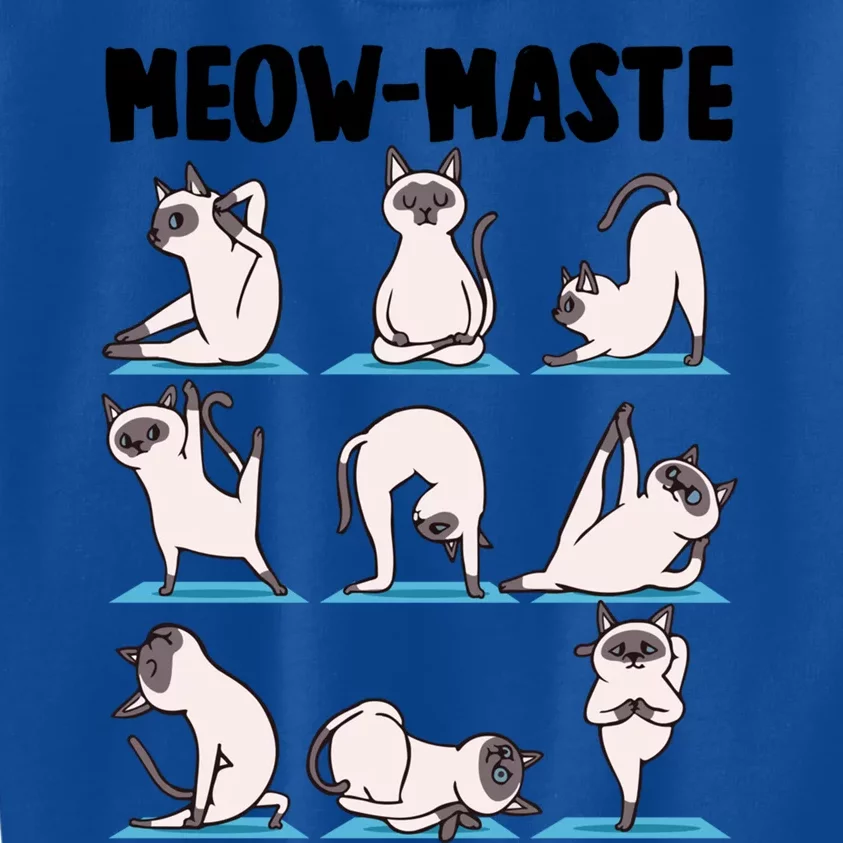 Cute Meowgreat Giftmaste Cats Yoga Asana Poses Meditation Masters Great Gift Kids Sweatshirt