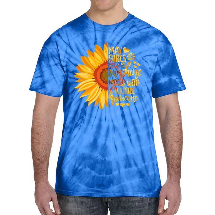 Cute May Girls Are Sunshine Mixed With Hurricane Classic Cool Gift Tie-Dye T-Shirt