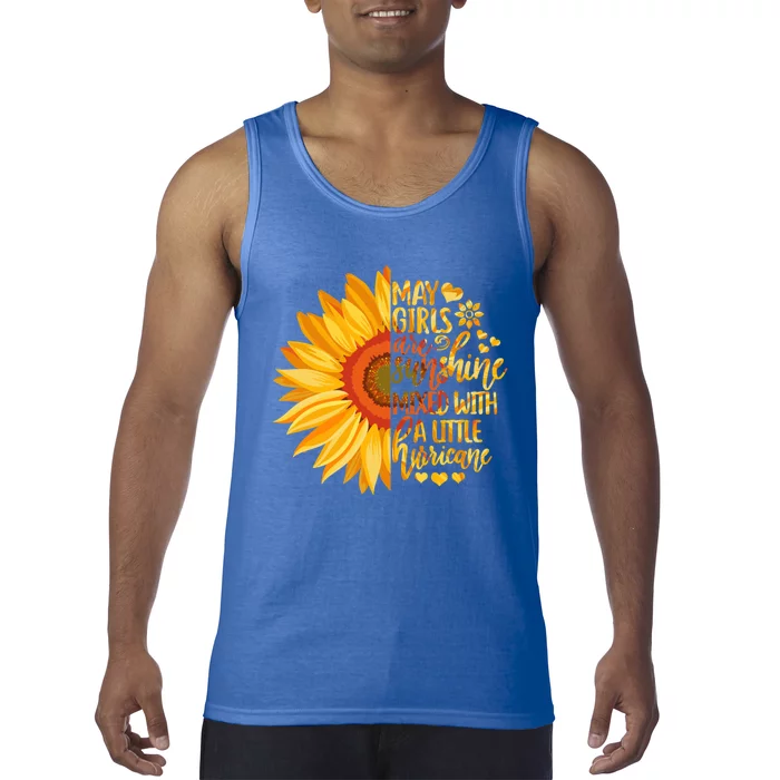 Cute May Girls Are Sunshine Mixed With Hurricane Classic Cool Gift Tank Top