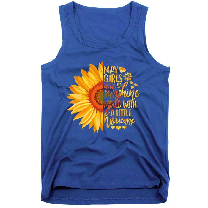 Cute May Girls Are Sunshine Mixed With Hurricane Classic Cool Gift Tank Top