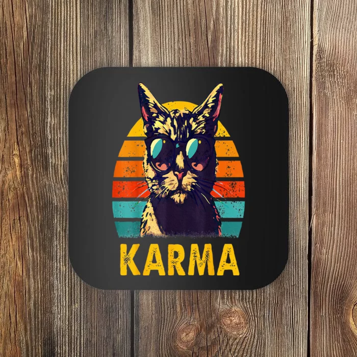 Cat Music Gifts For Teens Karma Coaster