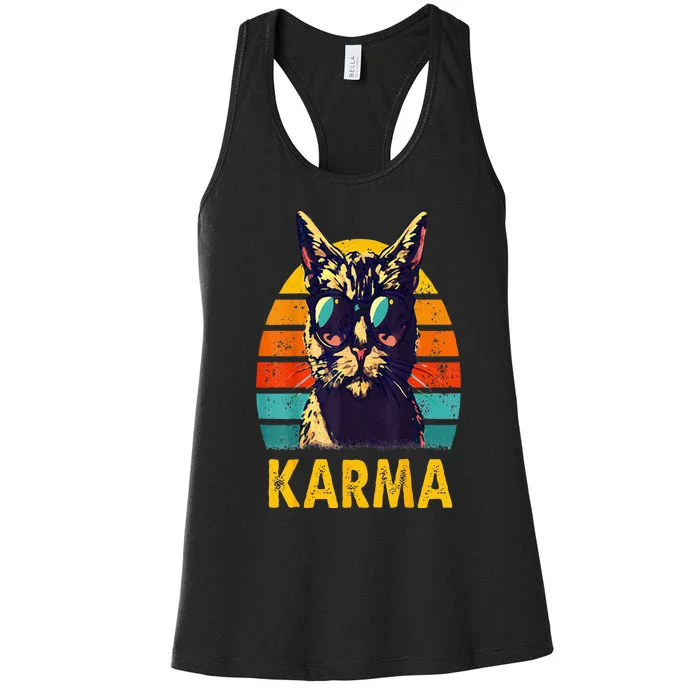 Cat Music Gifts For Teens Karma Women's Racerback Tank