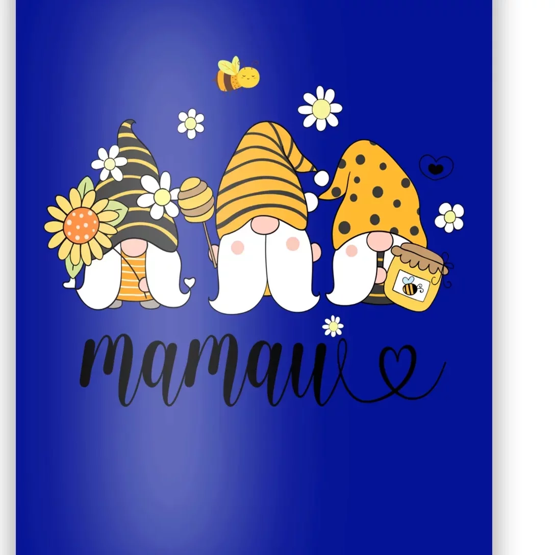 Cute Mamaw Gnomes With Bees And Sunflower Country Style Great Gift Poster