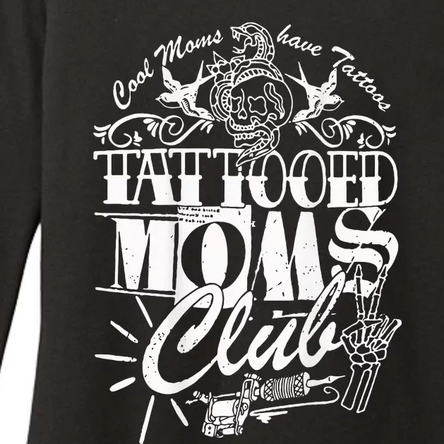 Cool Moms Have Tattoos Retro Tattooed Moms Club Womens CVC Long Sleeve Shirt