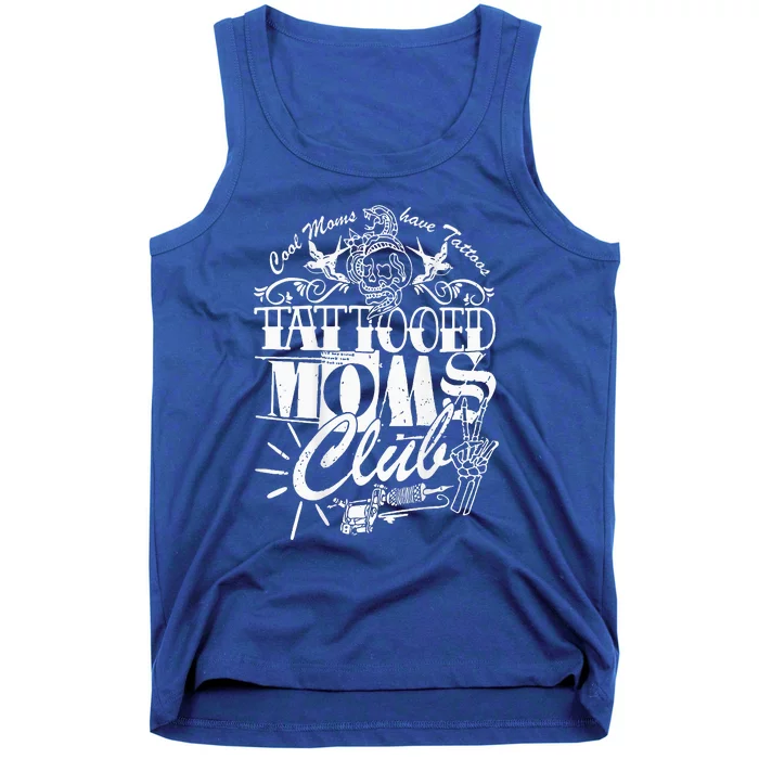 Cool Moms Have Tattoos Retro Tattooed Moms Club Tank Top