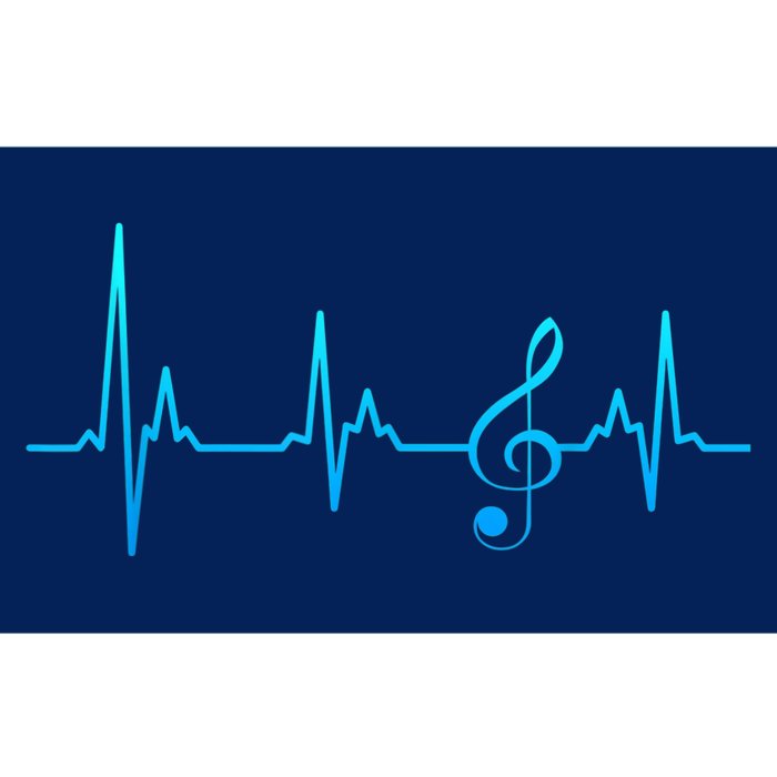 Clef my heart beats for sheet music notes Bumper Sticker