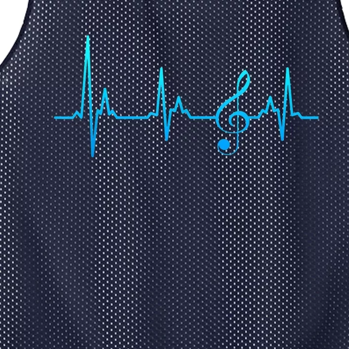 Clef my heart beats for sheet music notes Mesh Reversible Basketball Jersey Tank