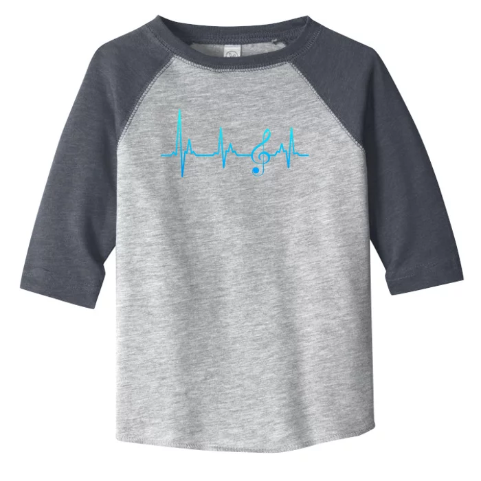 Clef my heart beats for sheet music notes Toddler Fine Jersey T-Shirt