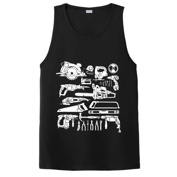 Carpenter Mechanic Handyman Woodworker Performance Tank