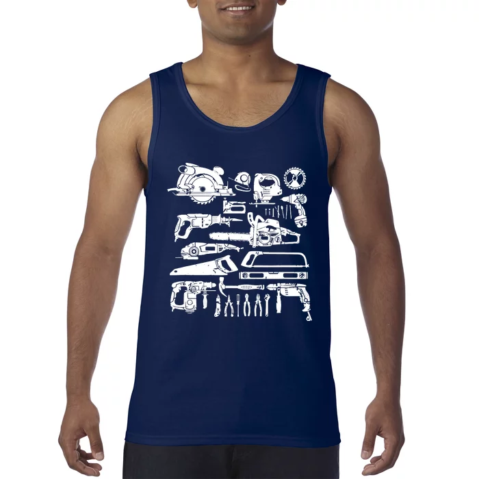 Carpenter Mechanic Handyman Woodworker Tank Top