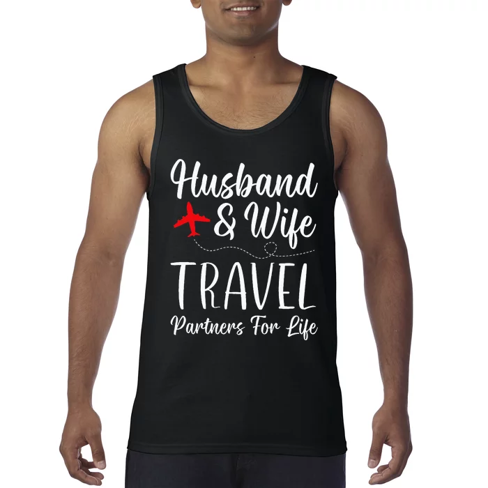 Couple Matching Husband And Wife Travel Partners For Life Tank Top