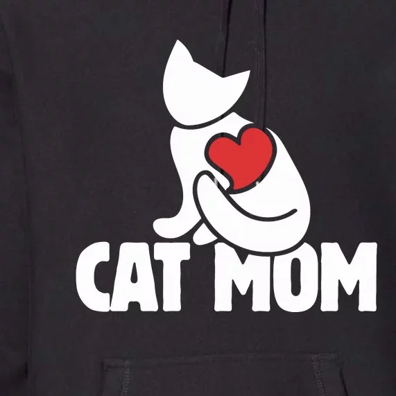 Cat Mom Hoodie Cats Moms Pullover Hoodie Cute Cat Mom Hoodie Premium Hoodie