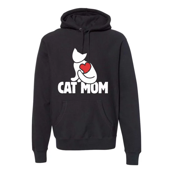 Cat Mom Hoodie Cats Moms Pullover Hoodie Cute Cat Mom Hoodie Premium Hoodie