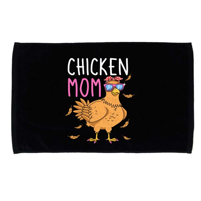 Chicken Mom Hen Lover Poultry Farmer Chicks Mother's Day Funny Gift Microfiber Hand Towel