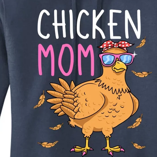 Chicken Mom Hen Lover Poultry Farmer Chicks Mother's Day Funny Gift Women's Pullover Hoodie