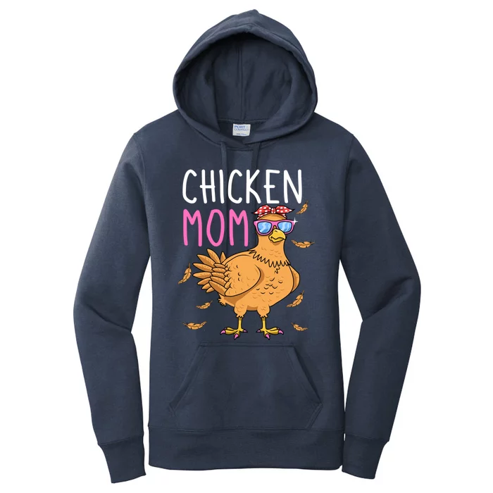 Chicken Mom Hen Lover Poultry Farmer Chicks Mother's Day Funny Gift Women's Pullover Hoodie