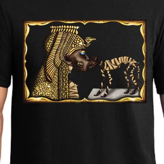 Cleopatra Mummy Halloween Cat Ancient Egypt Archaeology Pajama Set