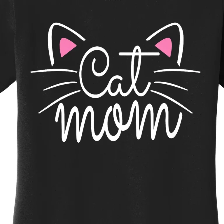 Cat Mom Happy Mothers Day For Cat Lovers Family Matching Women's T-Shirt