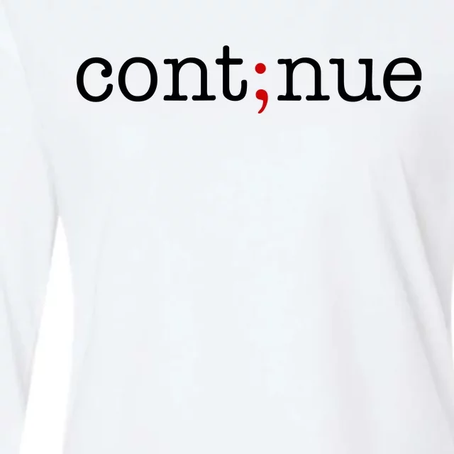 Continue Mental Health Awareness Womens Cotton Relaxed Long Sleeve T-Shirt