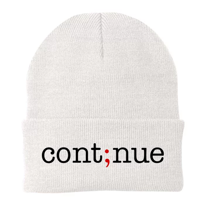 Continue Mental Health Awareness Knit Cap Winter Beanie