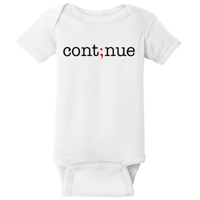 Continue Mental Health Awareness Baby Bodysuit