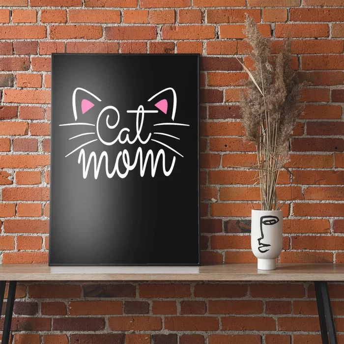 Cat Mom Happy Mothers Day For Cat Lovers Family Matching Poster