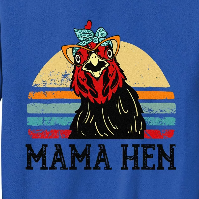 Chickenshirt Mama Hen Mother Day Gift Funny Farm Mom Women Sweatshirt