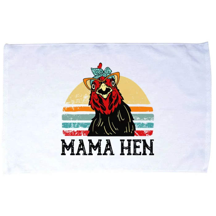 Chickenshirt Mama Hen Mother Day Gift Funny Farm Mom Women Microfiber Hand Towel