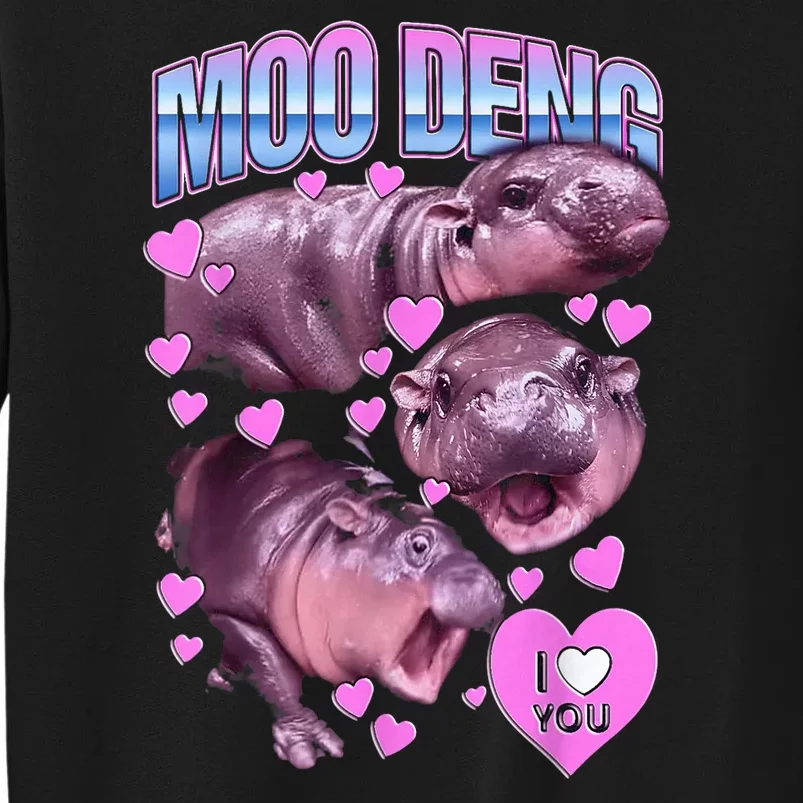 Cute Moodeng Hippo The Famous Baby Pigmy Moodeng Gift Sweatshirt