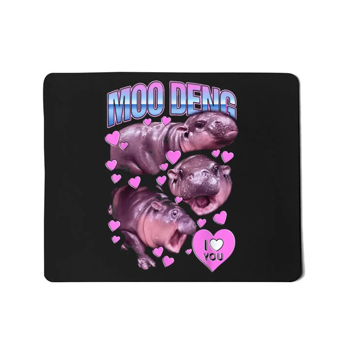 Cute Moodeng Hippo The Famous Baby Pigmy Moodeng Gift Mousepad