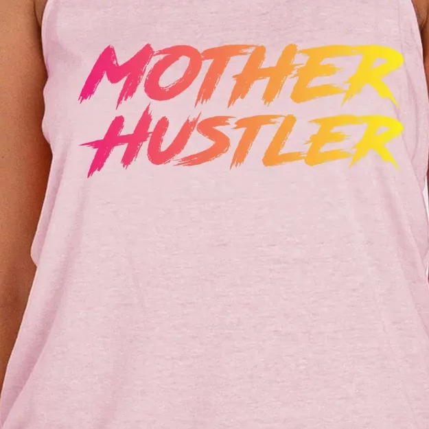 Cool Mother Hustler Humble Money Cash Gift Women's Knotted Racerback Tank