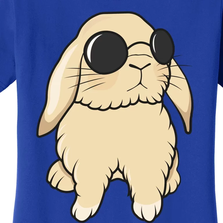 Cute Mini Holland Lop Bunny Rabbit Lover Sunglasses Easter Gift Women's T-Shirt