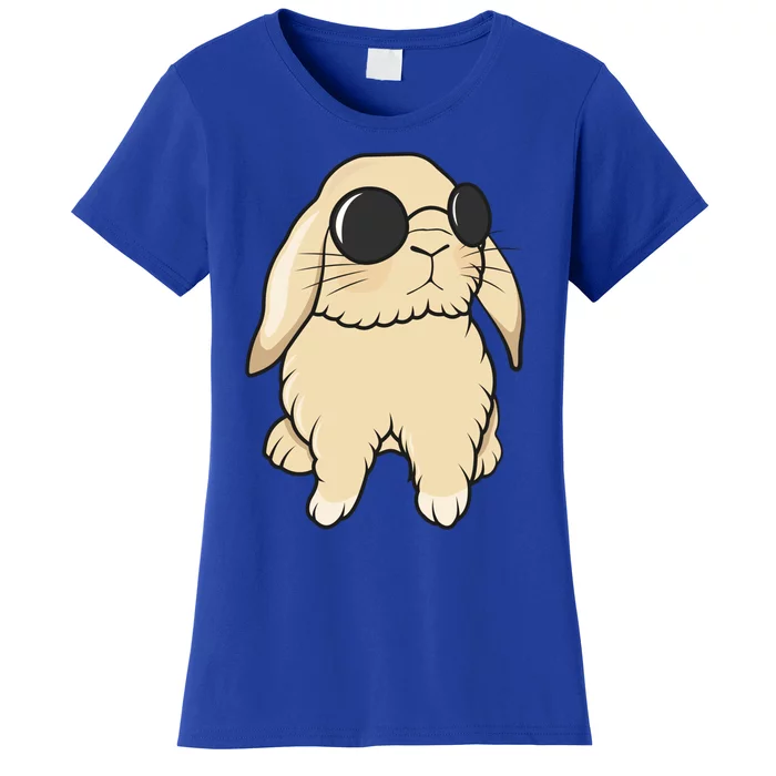 Cute Mini Holland Lop Bunny Rabbit Lover Sunglasses Easter Gift Women's T-Shirt