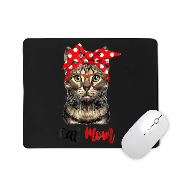 Cat Mom Happy Mothers Day For Cat Lovers Family Matching Mousepad