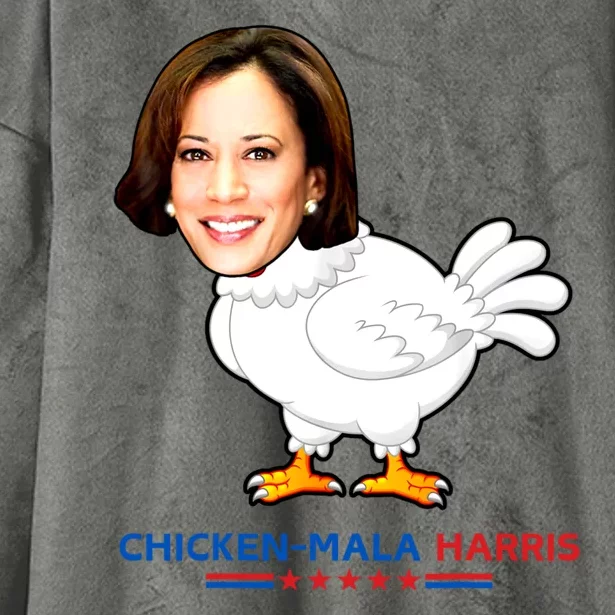 Chicken Mala Harris President Kamala Harris 2024 Hooded Wearable Blanket