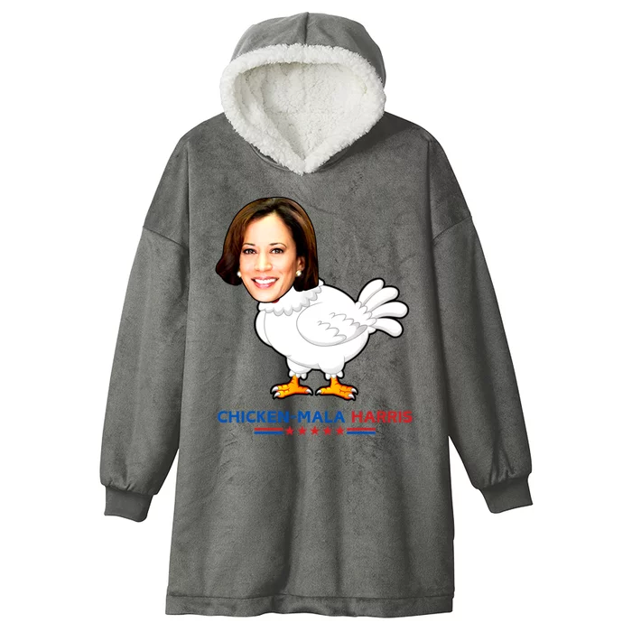 Chicken Mala Harris President Kamala Harris 2024 Hooded Wearable Blanket