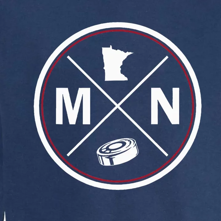 Classic Minnesota Hockey MN Outline Garment-Dyed Sweatshirt