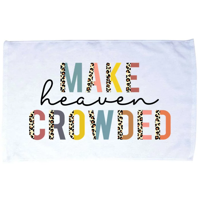 Christian Make Heaven Crowded Leopard Microfiber Hand Towel