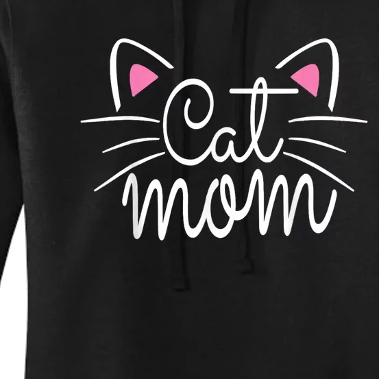 Cat Mom Happy Mothers Day For Cat Lovers Family Matching Women's Pullover Hoodie