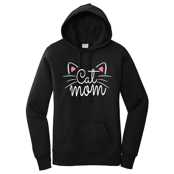 Cat Mom Happy Mothers Day For Cat Lovers Family Matching Women's Pullover Hoodie