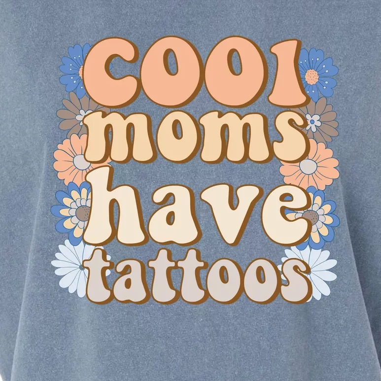 Cool Moms Have Tattoos Garment-Dyed Women's Muscle Tee