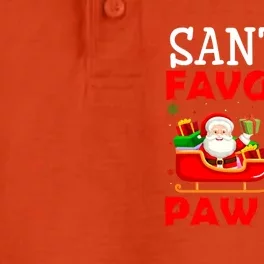 Christmas Matching Holiday Outfits Santa's Favorite Paw Paw Funny Gift Dry Zone Grid Performance Polo