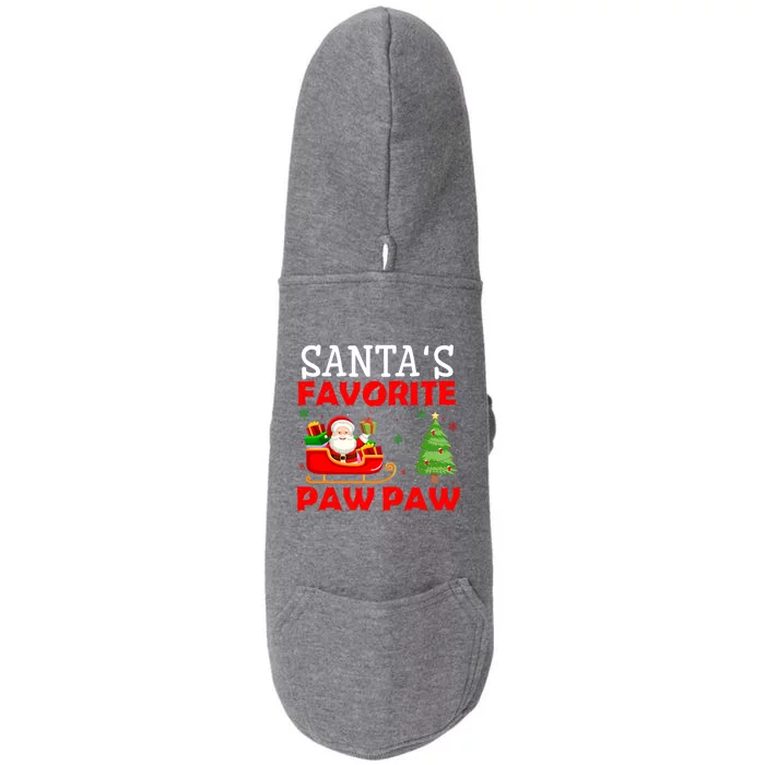 Christmas Matching Holiday Outfits Santa's Favorite Paw Paw Funny Gift Doggie 3-End Fleece Hoodie