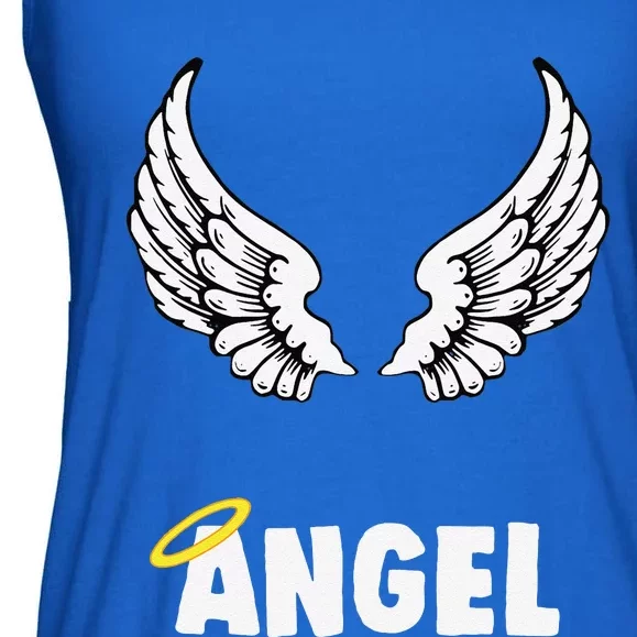 Couple Matching Halloween Costumes Angel Ladies Essential Flowy Tank