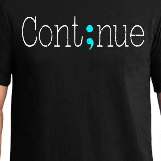 Continue Mental Health Awareness Semicolon Pajama Set