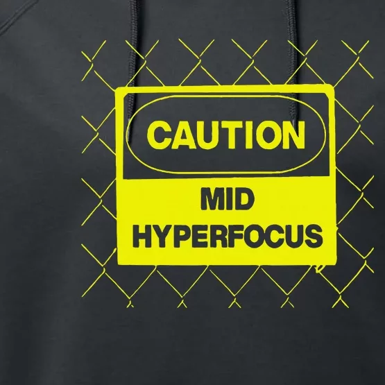 Caution Mid Hyperfocus Performance Fleece Hoodie