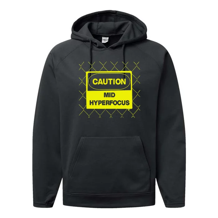 Caution Mid Hyperfocus Performance Fleece Hoodie