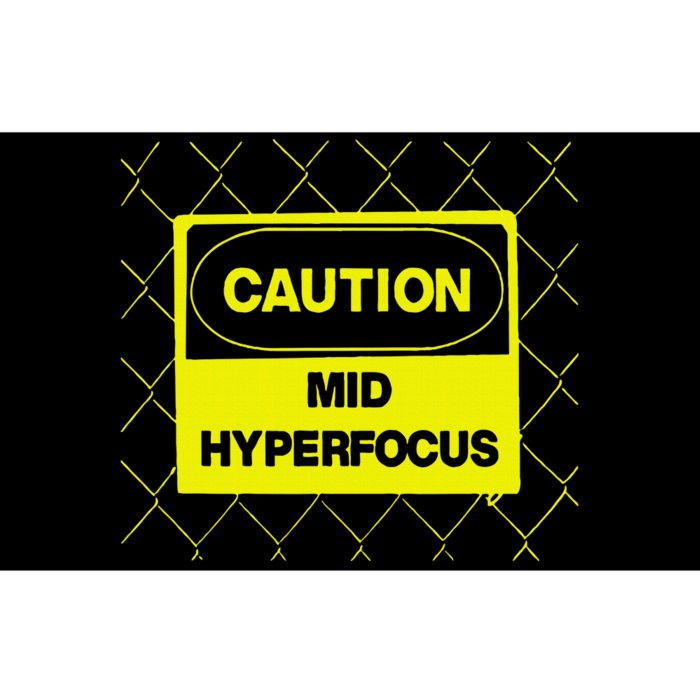 Caution Mid Hyperfocus Bumper Sticker