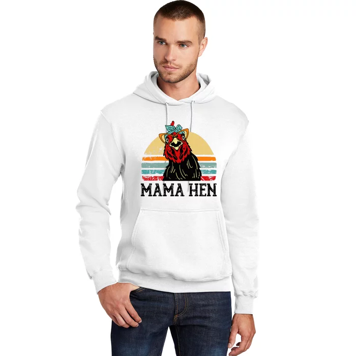 Chickenshirt Mama Hen Mother Day Gift Funny Farm Mom Hoodie