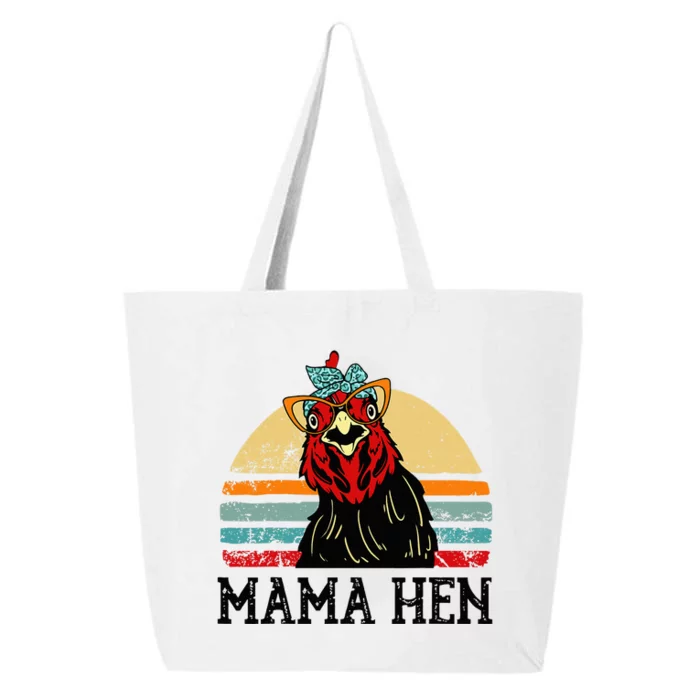 Chickenshirt Mama Hen Mother Day Gift Funny Farm Mom 25L Jumbo Tote